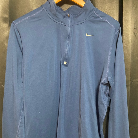 Nike Other - Nike Running Dri Fit 1/4 Zip Long Sleeve Running Shirt Blue Men's Size
XL